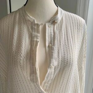 Massimo Dutti dress tunic shirt silk US8